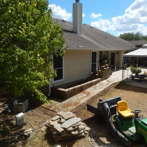 Allen Retaining Walkway